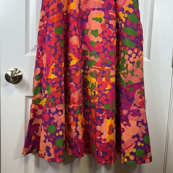 Anthropologie Roopa Pemmaraju floral midi dress sz sm - Picture 11 of 12